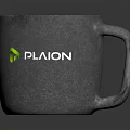 Modern Stylish Metallic Coffee Mug With PLAION Logo For Daily Use 3d model