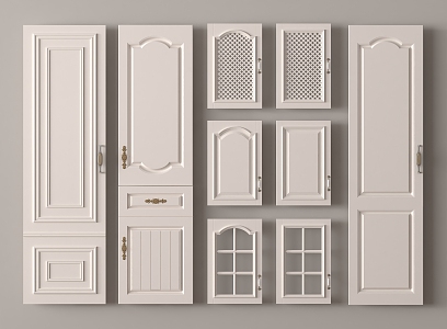 Door Panel Cabinet Door Drawer 3d model