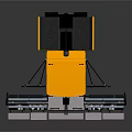 XCMG Yellow Road Paver Construction Machine With Cabin And Paving Equipment