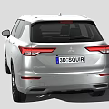 Silver Mitsubishi SUV With Modern Front Headlights Sleek Body Lines And Alloy Wheels