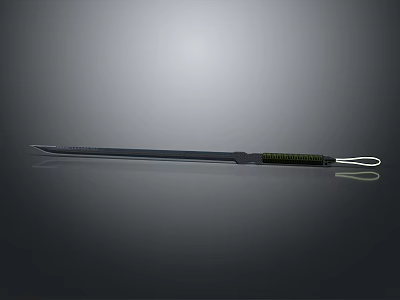 Professional Surgical Scalpel With Black Handle And Sharp Stainless Steel Blade 3d model