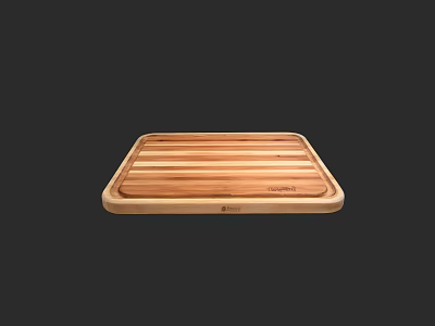 Natural Wooden Cutting Board Essential Kitchen Tool For Food Preparation Chopping Tasks 3d model