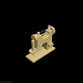 Vintage Style Handcrafted Wooden Sewing Machine Decorative Model For Home Use