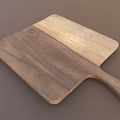 Wooden Cutting Board With Handle For Food Preparation In Home Kitchen