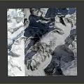 Snowy Mountain Landscape With Detailed Peaks And Snow Covered Ridges