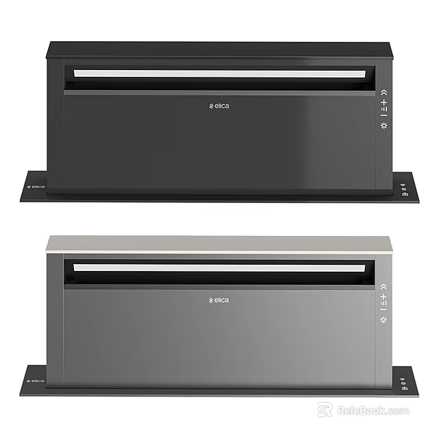 Bosch Built In Kitchen Appliances In Two Colors Black And Silver Design 3d model 