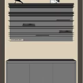 Modern Storage Rack Bookshelf Hanging Dining Table Cabinet Sideboard 3d model