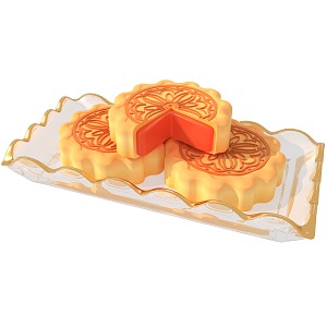 Moon Cake Food Mid-Autumn Festival Moon Cake 3d model