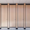 Modern Door Public Toilet Partition Toilet Partition 3d model