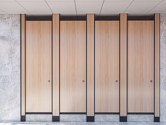 Modern Door Public Toilet Partition Toilet Partition 3d model