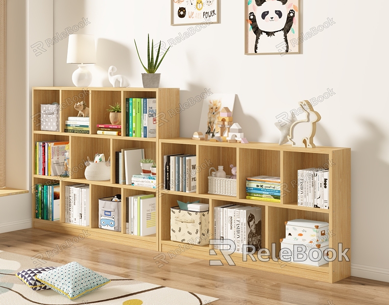 Modern bookcase model