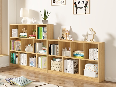 Modern bookcase model