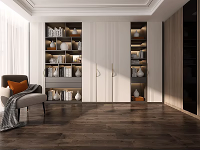 Modern Decorative Cabinet 3d model