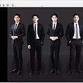 Five Men In Black Business Suits With White Shirts And Ties Standing Together