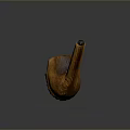 Pipe Wooden Pipe Smoking Drought Smoke Drought Pipe Realistic 3d model