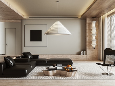 modern living room 3d model