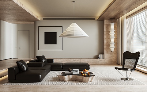 modern living room 3d model