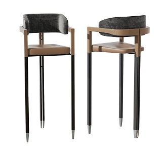 Modern Bar Chair 3d model