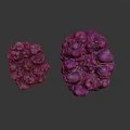 Purple Textured Wooden Stone Decorative Spheres For Home Ornament