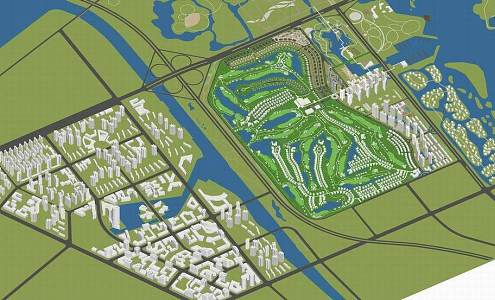 urban planning 3d model