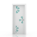 Modern Gate Bathroom Door 3d model