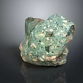 Natural Stone Featuring Green Patina Irregular Holes And Rough Texture Design