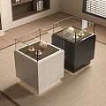Display Cabinet Modern Booth Display Cabinet 3d model