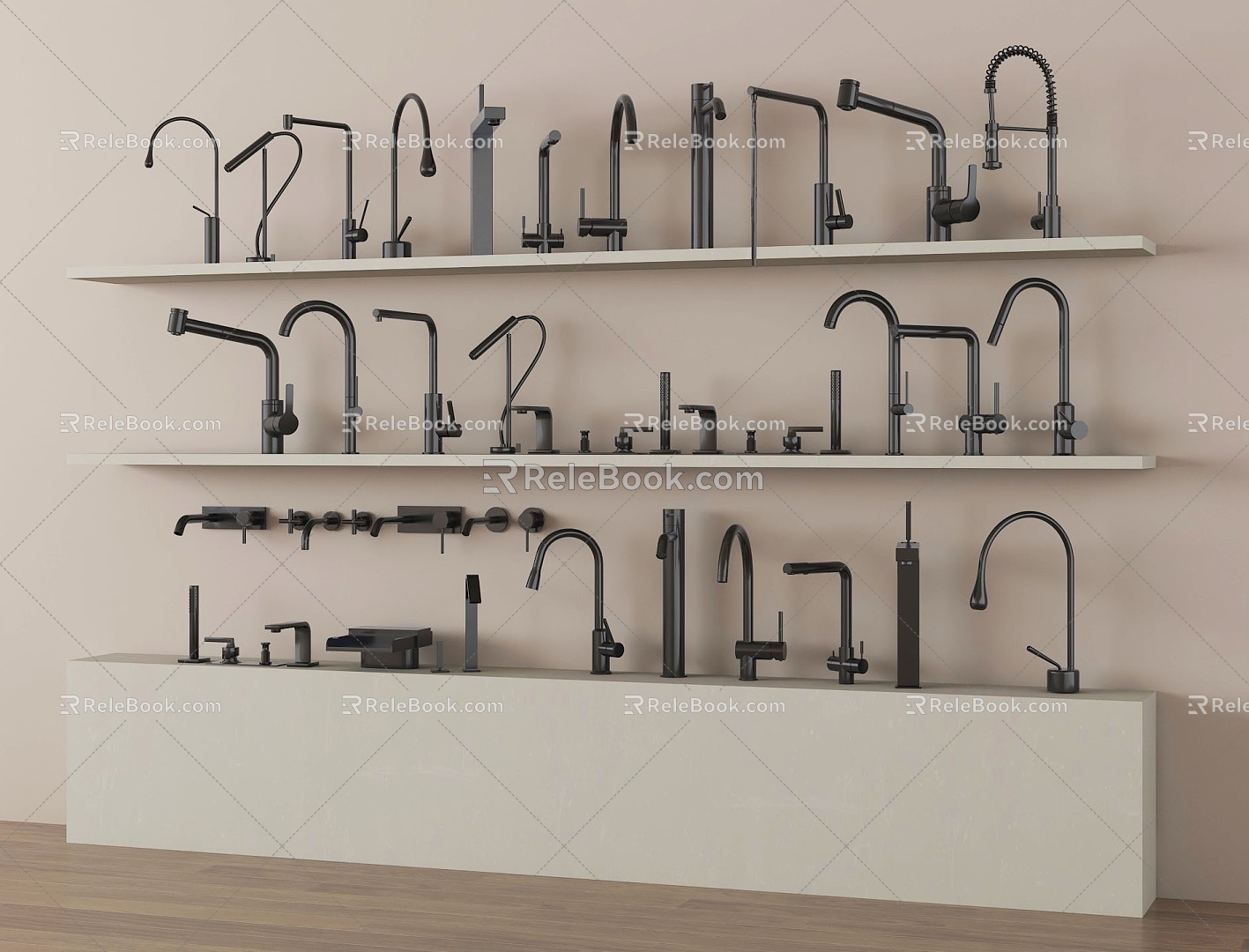 Modern faucet basin faucet sink faucet 3d model