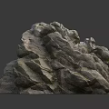 Natural Stone Rock Material With Rough Surface Texture And Natural Formation Structure