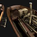 Industrial LOFT ship vintage steam ship vintage ship 3d model