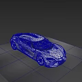 Silver Sports Car With Sleek Aerodynamic Body And Yellow Interior Seats