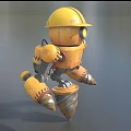 Robot Mining Robot Intelligent Robot Science Fiction Robot Future High-tech Low Face Number Low Model Simple Model Film and Television Level Super Realism 3d model