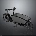 Modern Electric Cargo Bike With Spacious Storage Box And Sleek Design Features