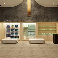 Fun Themed Clothing Store Interior With Wooden Shelves White Benches And Arched Ceiling