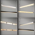 Modern Linear Chandeliers With Sleek Metal Frames And LED Lighting In Various Contemporary Styles