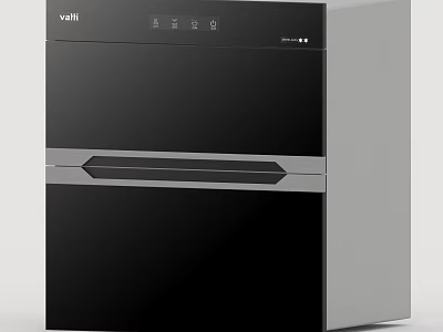 Modern Vatti Kitchen Appliance In Black Silver With Control Panel And 3d model