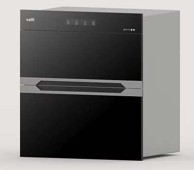 Modern Vatti Kitchen Appliance In Black Silver With Control Panel And 3d model