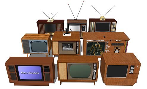 retro TV 3d model