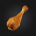 Crispy Golden Fried Chicken Leg With Juicy Tender Meat And Appetizing Aroma