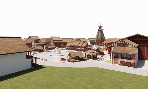 Chinese ancient building 3d model