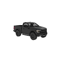 Black Off-Road Pickup Truck Stylish Front And Rear Design With Large Tires