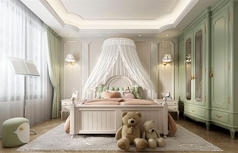 Jane Europe Children's Room Children's Room Girls Room 3d model