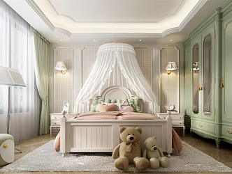 Jane Europe Children's Room Children's Room Girls Room 3d model