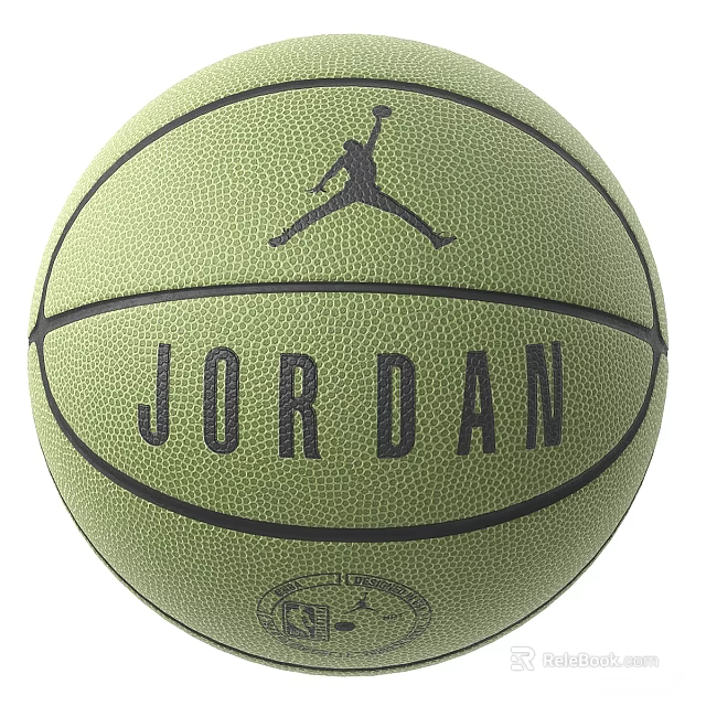 Green Jordan Basketball Sports Equipment with Jumpman Logo and Quality Design 3d model 