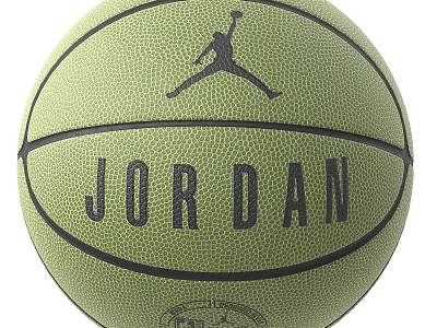 Green Jordan Basketball Sports Equipment with Jumpman Logo and Quality Design 3d model