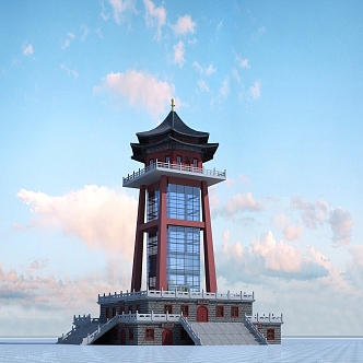 Chinese ancient building 3d model