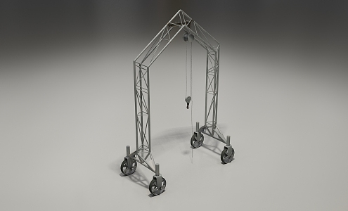 modern tower crane 3d model