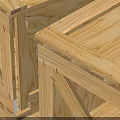 Square Stacked Wooden Storage Boxes With Openings For Home Organization And Decorative Use