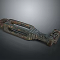 Ancient Historical Bronze Sculpture Featuring Intricate Carvings And Animal Head Design