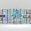 WCEXPO Ice and Snow World Exhibition with Scaffolding Structure and Ice Snow Queen